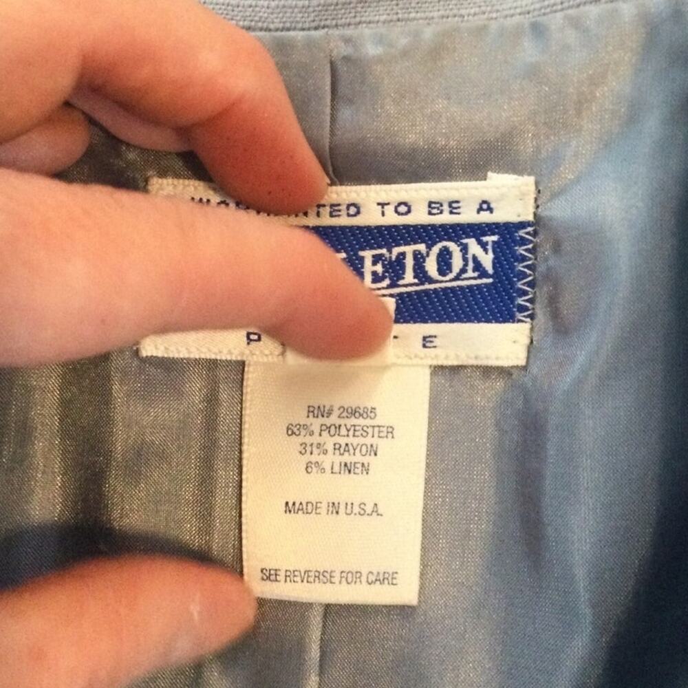 Pendleton Single Breasted Blazer Womens Size 4p 4… - image 7